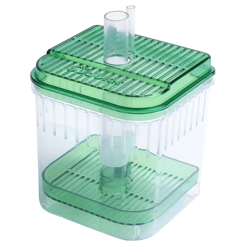 Plastic Square Fish Tank Aquarium Filter Bottom Box Transparent Green | Дом и сад