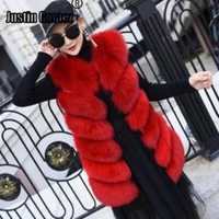 real fur coat natural fox fur vest winter fashion surprising original design beautiful brightly womens sleeveless gilets