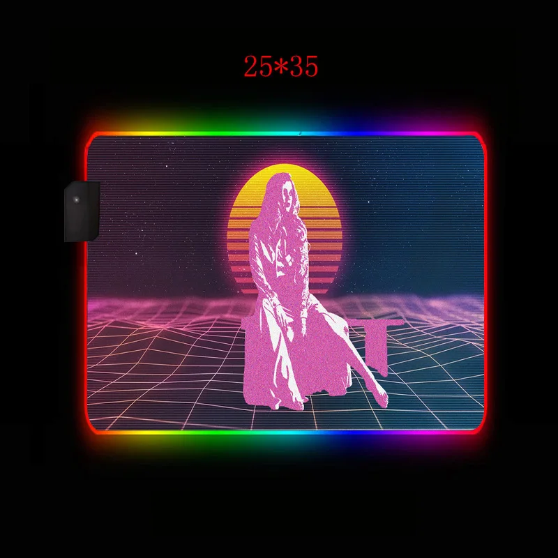 

MRGLZY RGB Large Gaming Mouse Pads Computer Keyboard desk Mats Yoga XXL Foot Luminous USB Interface Carpet