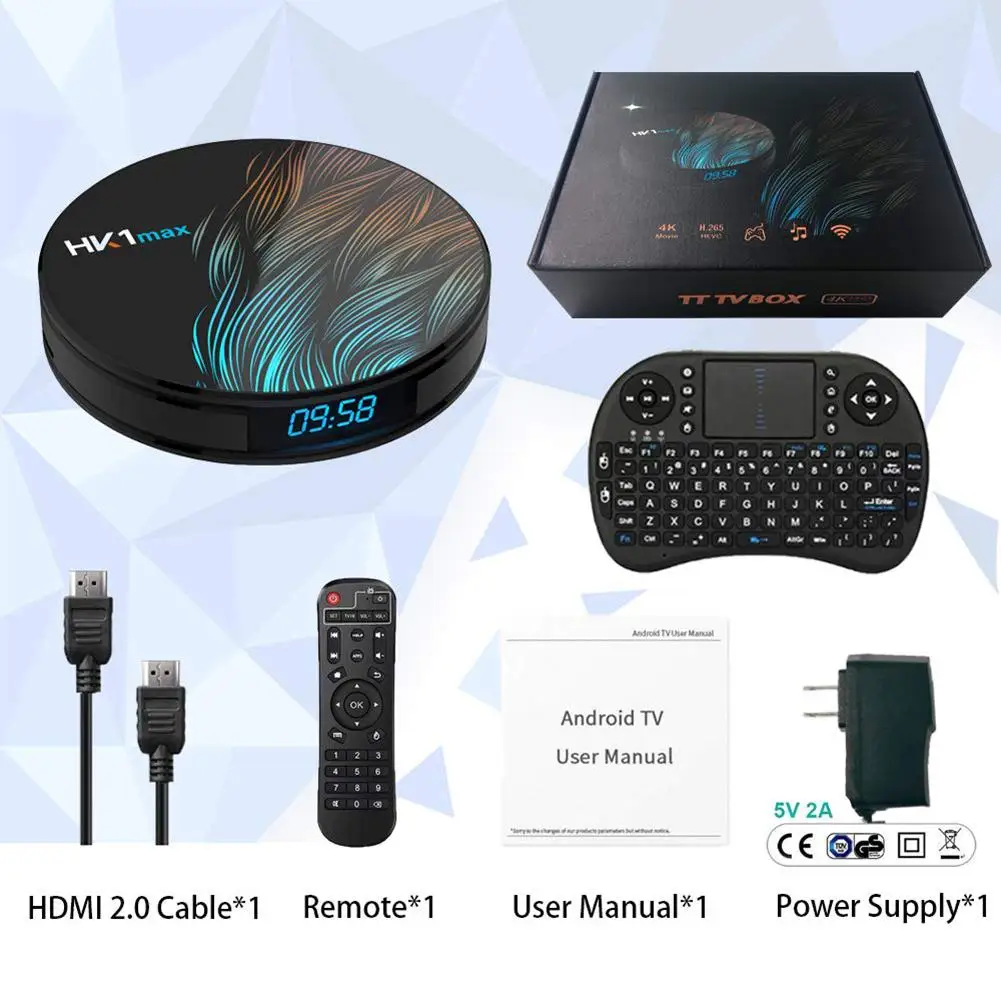 4K Smart tv Box 2,4G 5,8G wifi Box медиаплеер с большой емкостью хранения для Android 9,0 BOX