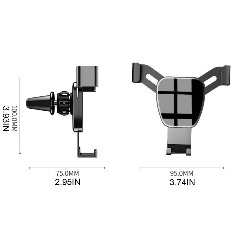 

Universal Car Automatic Telescopic Mobile Phone Holder Automobile Air Outlet Cellphone Bracket Vehicle Gravity Smartphone Stand