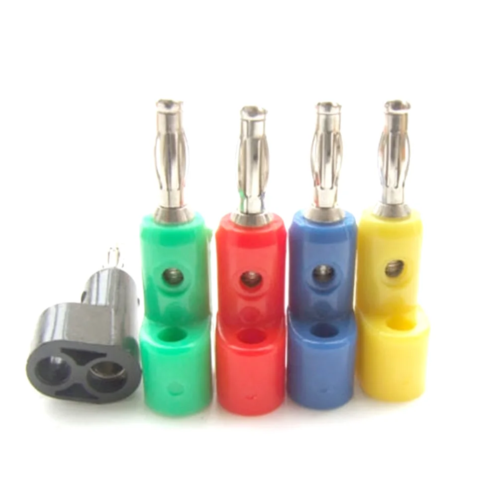 4 мм разъем типа банан коннекторы для аудио колонок связывания тестовых зондов