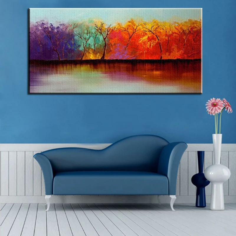 Ручная роспись большого размера высокое качество украшение для дома настенная