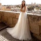 Женское свадебное платье It's yiiya, белое длинное платье до пола без рукавов с V-образным вырезом на лето 2020