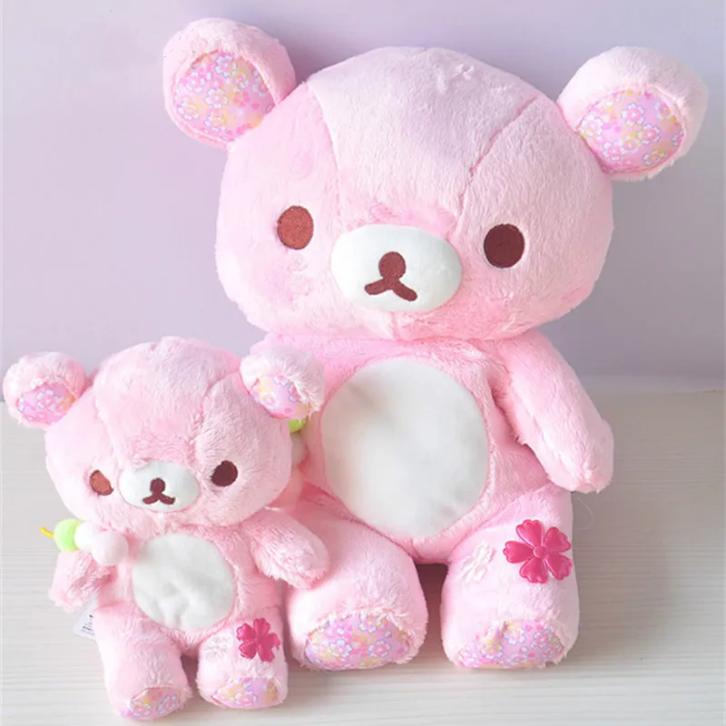 28 см Kawaii Sakura розовый медведь плюшевые игрушки Rilakkuma медведи кукла мягкий животные