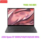 Ноутбук Lenovo YOGA 14S 2021, полный экран 14 дюймов, легкий и тонкий ноутбук R7 5800H16G512G2,8 K 90 Гц, экран с высокой частотой обновления