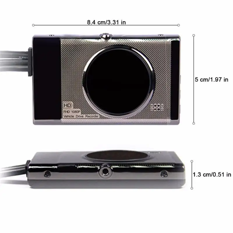 

3inch Motorcycle Front Back Dual Camera 300mAH DVR Motor Dash Cam Front Rear Recorder