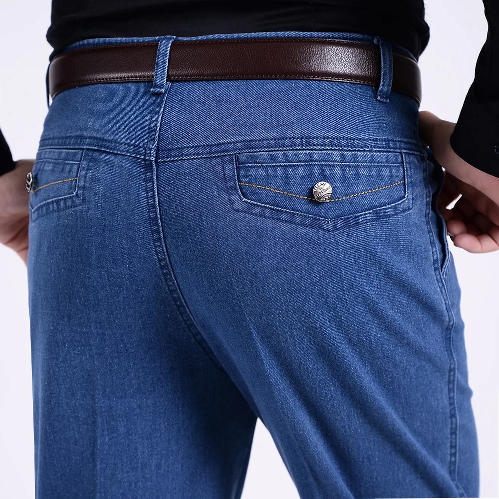 

2022 Men's Spring and Autumn New Jeans Loose Straight Business Jeans