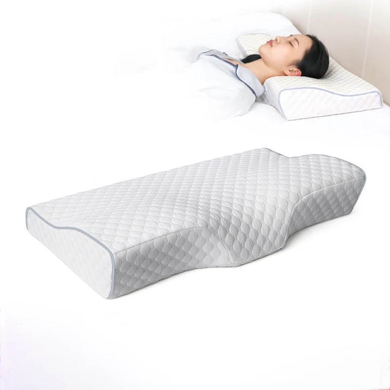 

Memory Foam Pillow Butterfly Shaped Ergonomic Slow Rebound Memory Slepping Side Back Relax Cervical