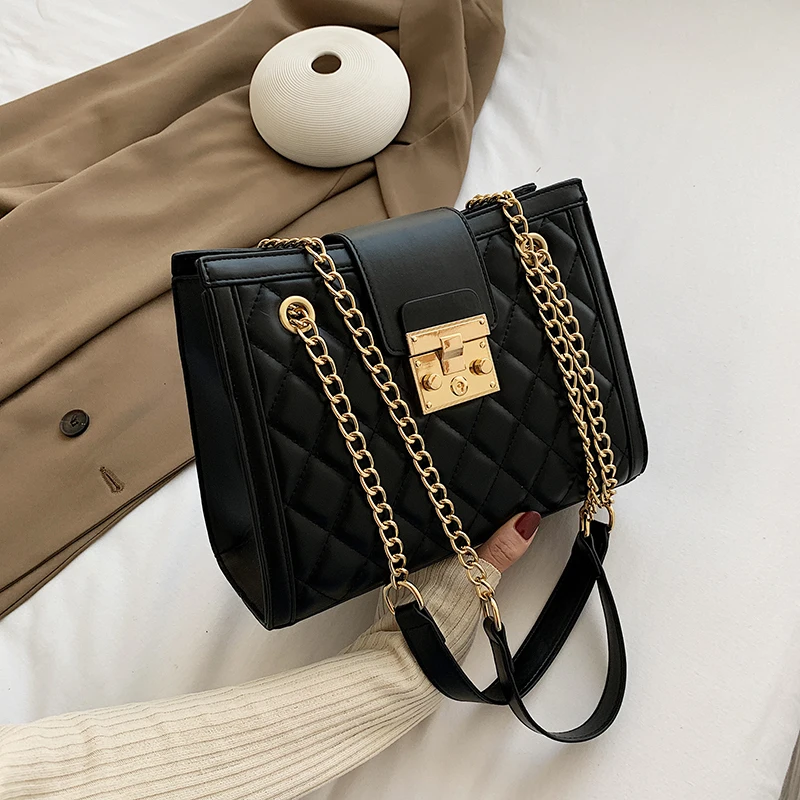 

2021 New Woman Handbag Large Capacity Shopping Bag Fashion High Quality Shoulder Bag Female PU Tote Bag Luxury Designer Handbags
