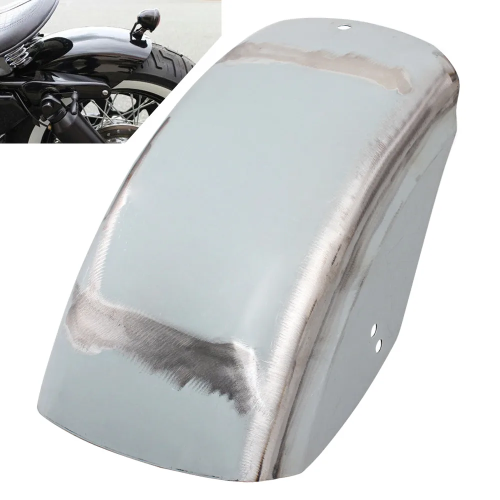 

Motorcycle Rear Fender Short Flat Mudguard Upaint Metal For Harley Sportster XL 883 1200 48 72 Iron Bobber Custom Cafe Racer 86+