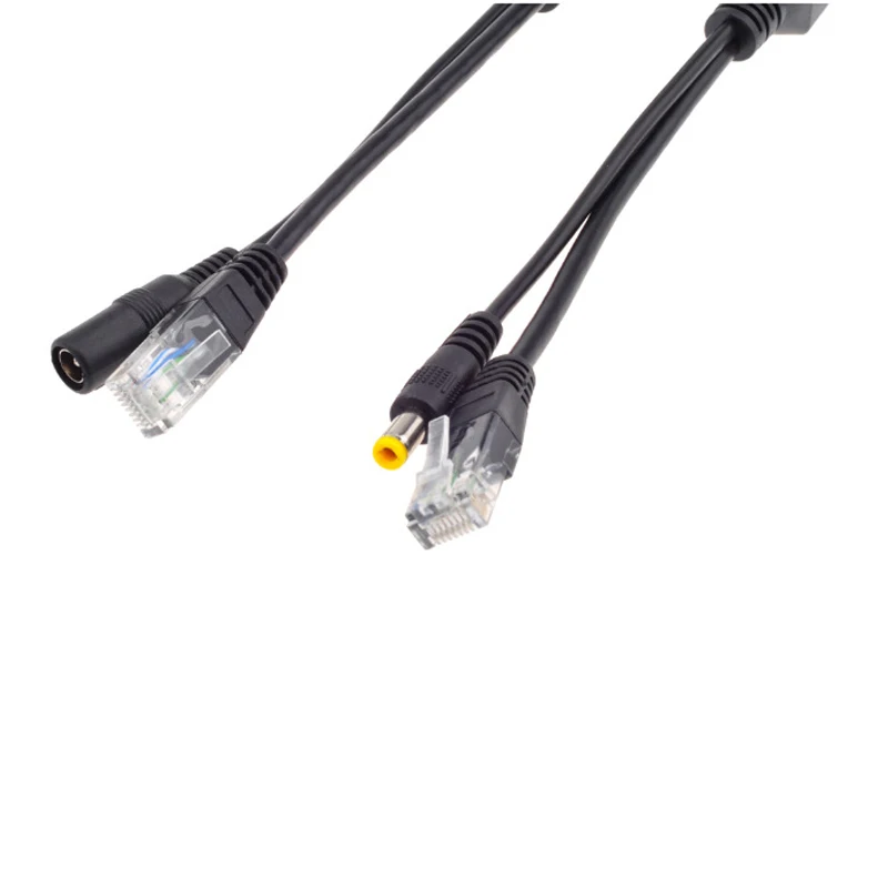 Кабель адаптер PoE разъемы пассивный кабель питания Ethernet RJ45 инжектор + сплиттер