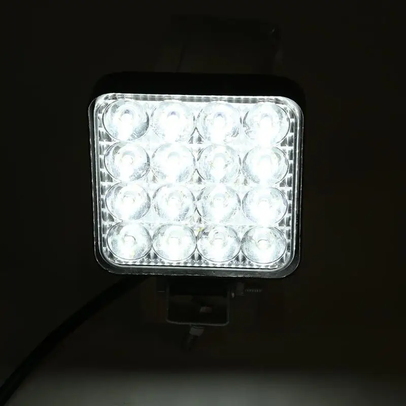 16LED Work Lamp 48W 2880LM 6500K Super Energy Saving High Brightness Long Life IP67 Waterproof Square Car Truck Mini Spotlight | Автомобили