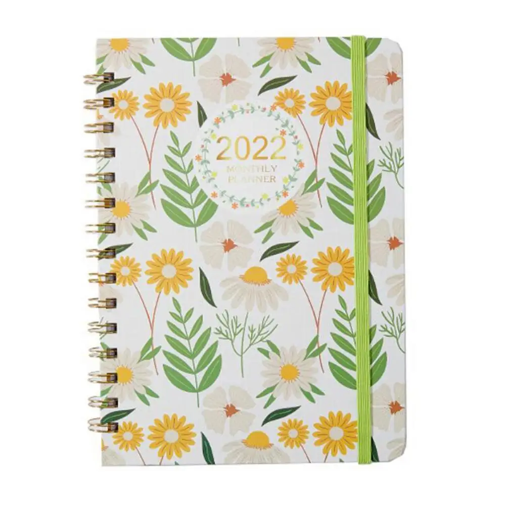 

Ежедневник на 2022 год, Еженедельный планировщик, блокнот, дневник, журнал, органайзер, скрепленный спиралью целей, график привычек, канцелярские принадлежности, школьные и офисные принадлежности