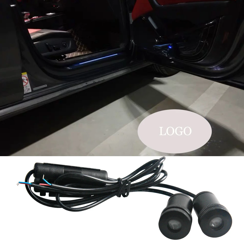 2 шт. автомобильный Стайлинг для BMW Логотип проектор Тени светодиодный светильник