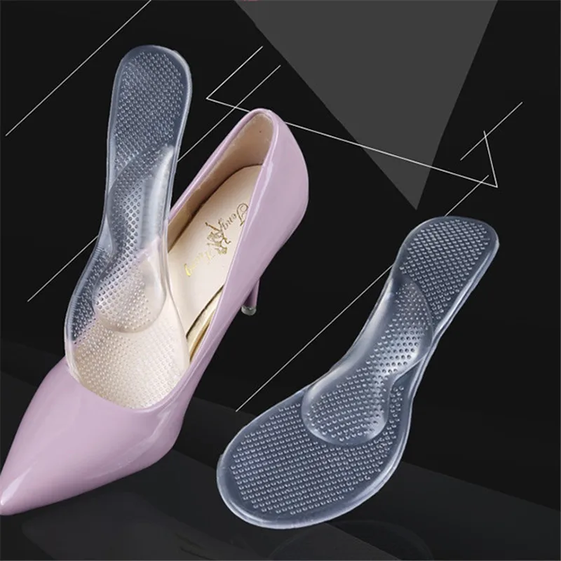 

1Pair Lady Silicone Foot Care Tools Insoles With Arch Support And Cushion Orthotic And Orthopedic High Heel Shoes Inserts Pad