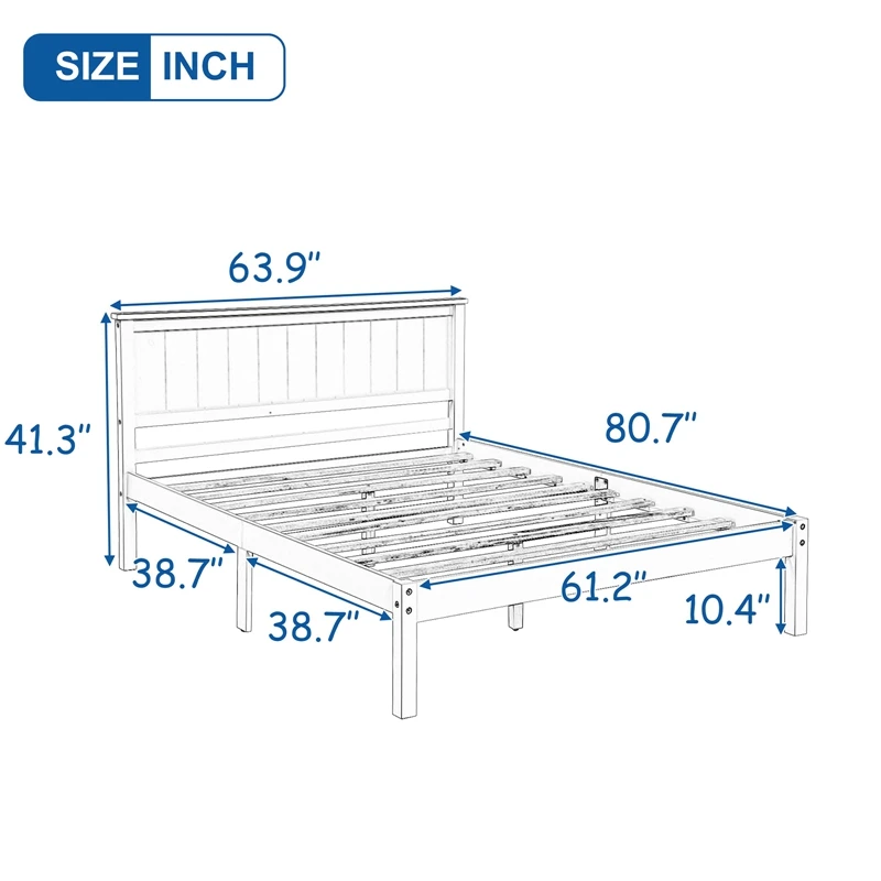

Nordic Style Solid Wood Bed Double Bed Simple Modern Platform Bed King-size Bedroom Furniture Hotel School Accessories