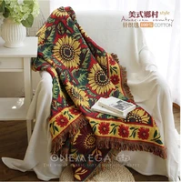 hand woven pure cotton retro nostalgia carpet thin blanket ethnic art sofa towel blanket bed cover felts tapestry 130x170 cm