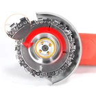 Диск для резьбы по дереву 4 дюйма, цепная пила с 22 зубцами, набор для тонкой бензопилы, диск для резьбы по дереву для угловой шлифовальной машины 100115, диск, аксессуары