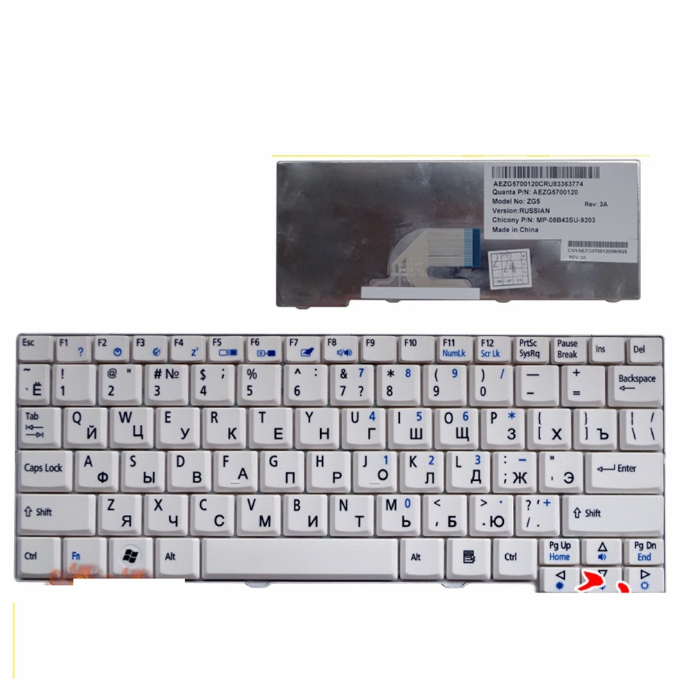 Клавиатура для ноутбука Acer Aspire One ZG5 D150 A150 A150L ZA8 ZG8 D210 D250 A110 KAV60 AO531H EM250 | Компьютеры и