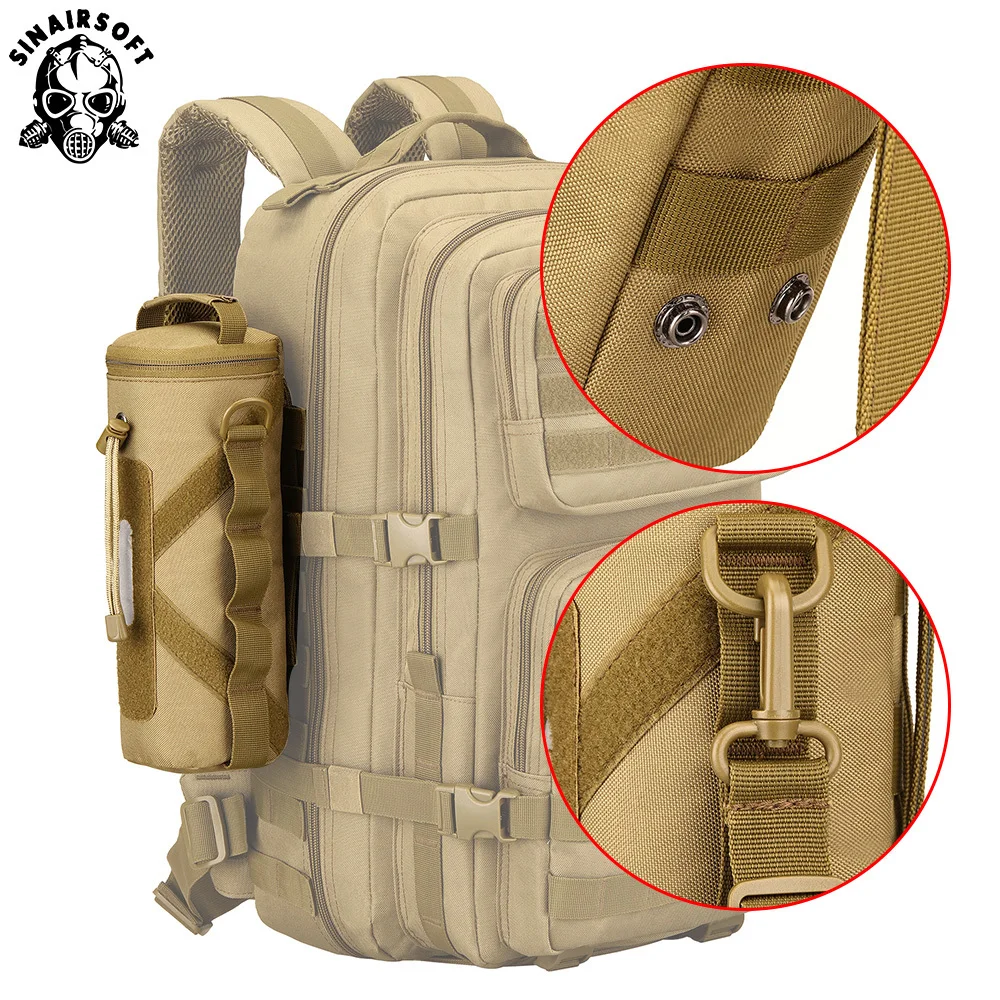 SINAIRSOFT Новинка 1000 мл тактическая Сумка Molle для бутылки воды нейлоновый военный рюкзак чехол для фляги кобура открытый дорожный чайник сумка