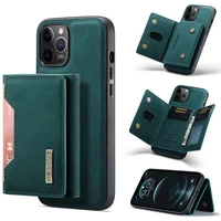 case for iphone 12 pro max leather luxury magnetic phone wallet credit card case for protective shockproof slot stand card cover