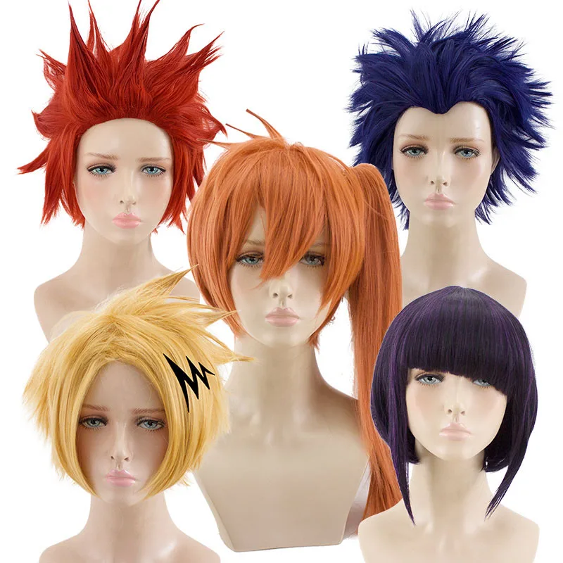 Парик для косплея My Hero Academy красный обратная деформация желтое отклонение