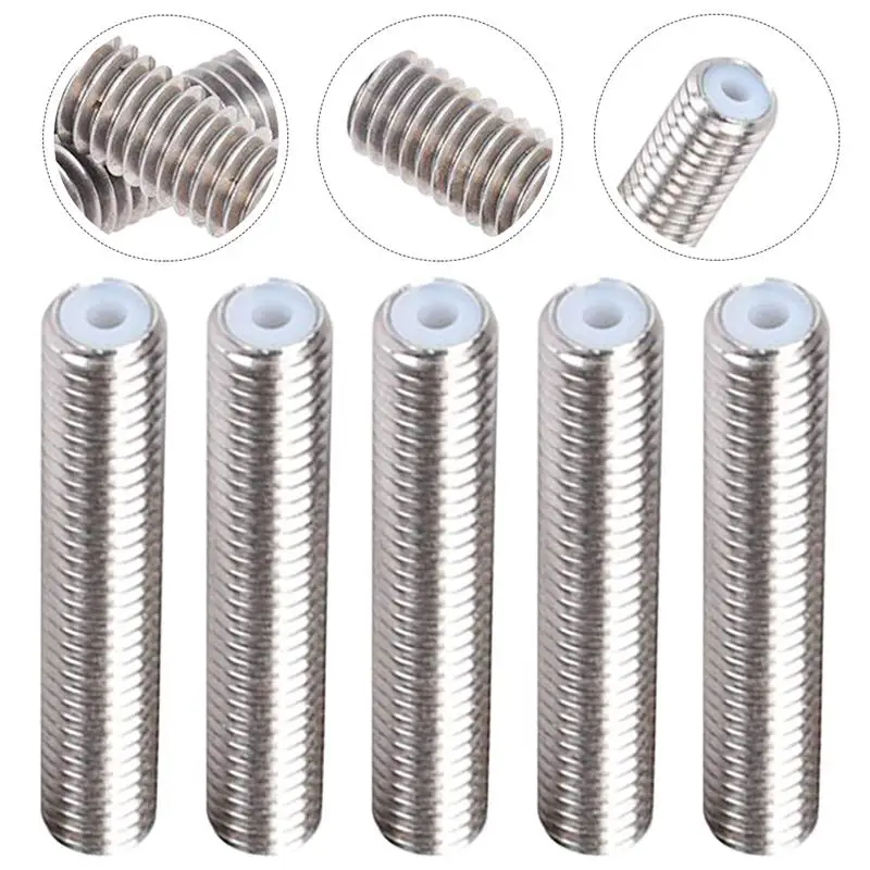 

5pcs Extruder Tube Premium Durable Sturdy Parts Feed Tube for Extruder 3D Printer
