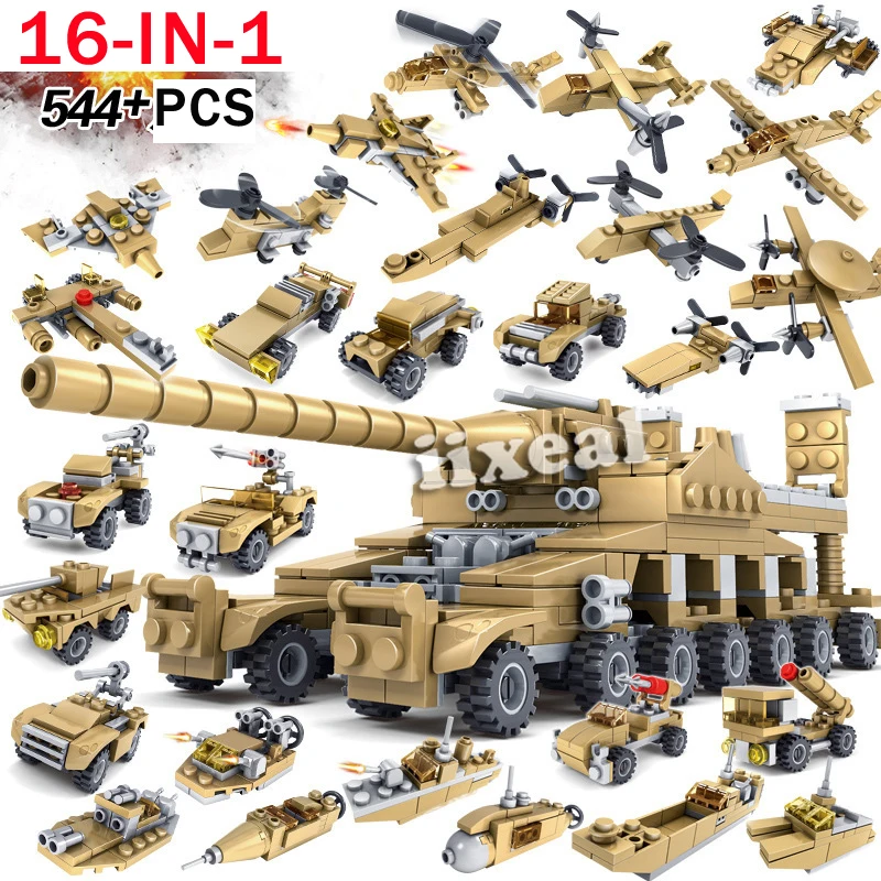 16 в 1 Детский конструктор пожарная машина|Блочные конструкторы| |