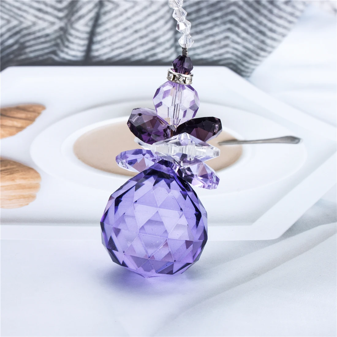 H &amp D подвесная кристальная Ловца ангела Радужное украшение для украшения декор