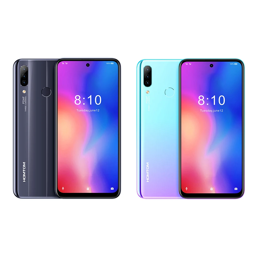 HOMTOM P30 pro Android 9,0 MTK6763 Восьмиядерный 4 Гб 64 Гб стеклянный чехол для смартфона 6,41 дюймов 4000 мАч 4G FDD-LTE мобильный телефон