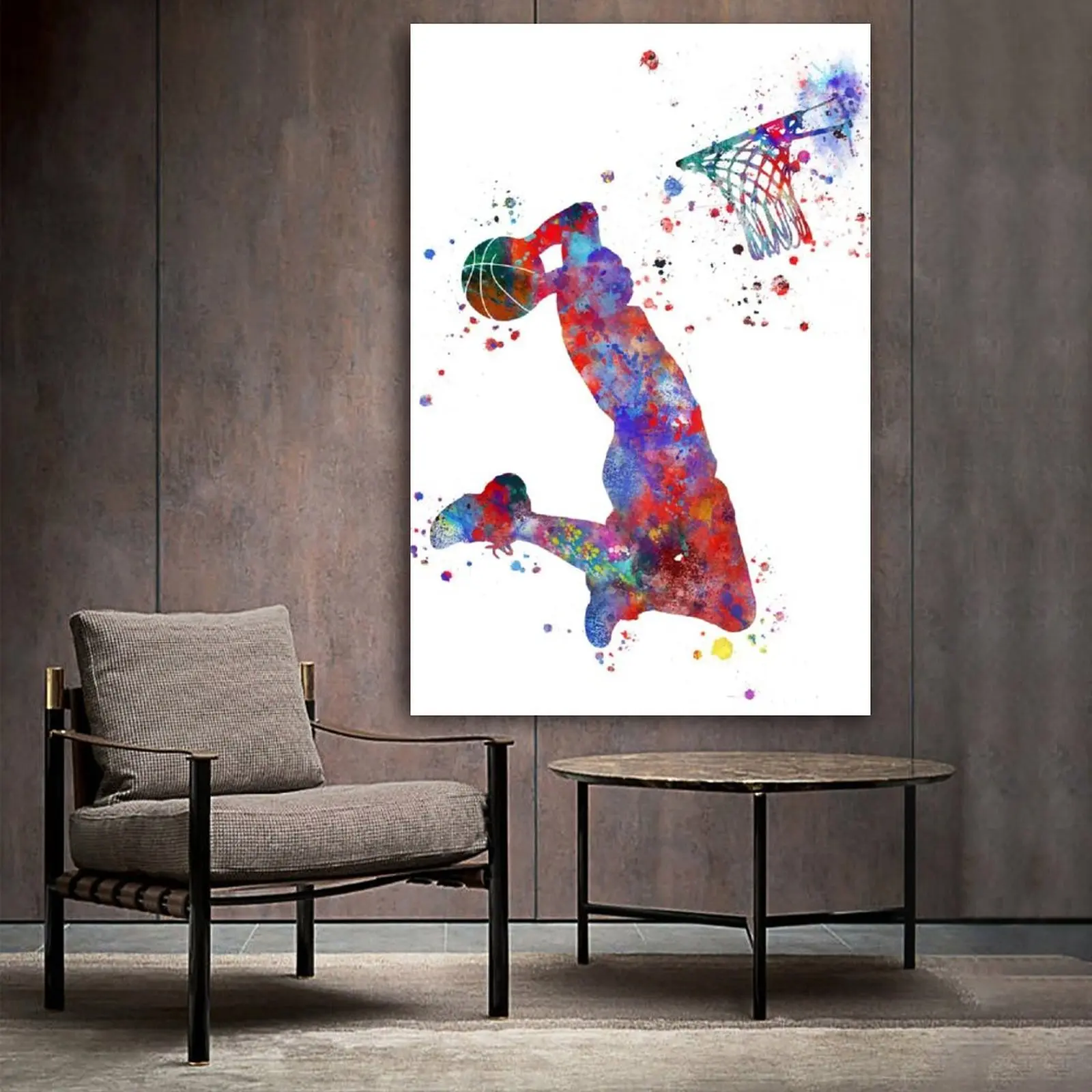 

Картина на холсте с изображением баскетбольного игрока
