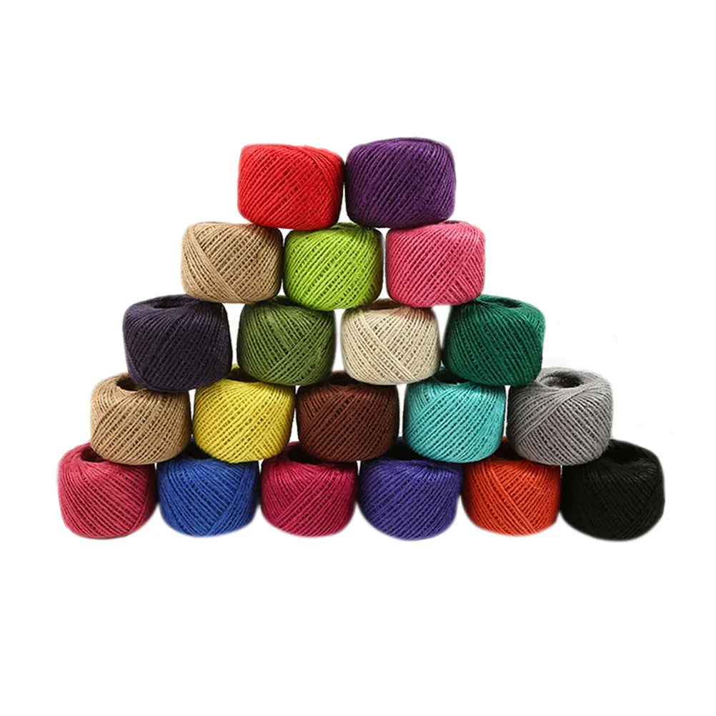 Джутовая веревка для подарка натуральный джутовый шпагат пеньковая в