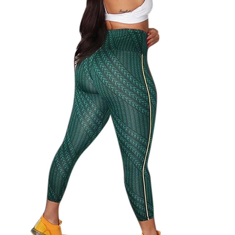 Спортивные штаны для йоги с цифровым принтом женские спортивные фитнеса