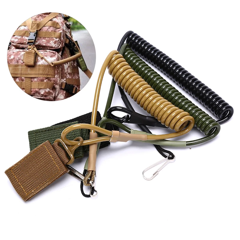 Открытый военный эластичный пружинный канат рюкзак страйкбол катушка слинг шнур