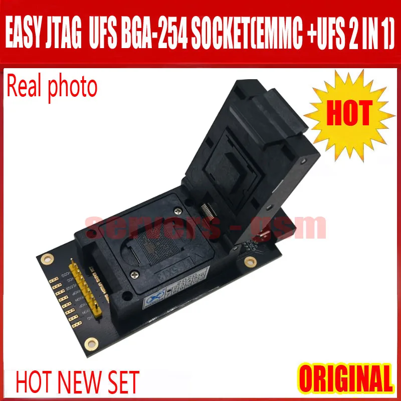 2022 Новейший ОРИГИНАЛЬНЫЙ Easy-Jtag Plus UFS разъем BGA-254 / Адаптер EMMC 254 (EMMC + UFS 2 В 1) для EASY JTAG PLUS BOX работает на.
