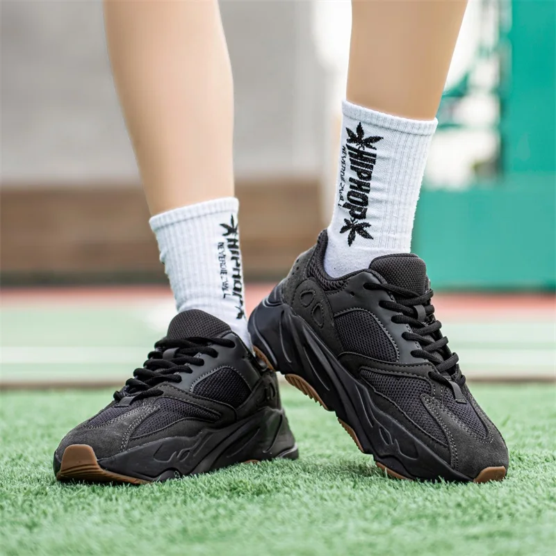 

Spring And Autumn Men's Fashion Sneakers Couple Style Outdoor Leisure Breathable Breathable Mesh Running Sneakers