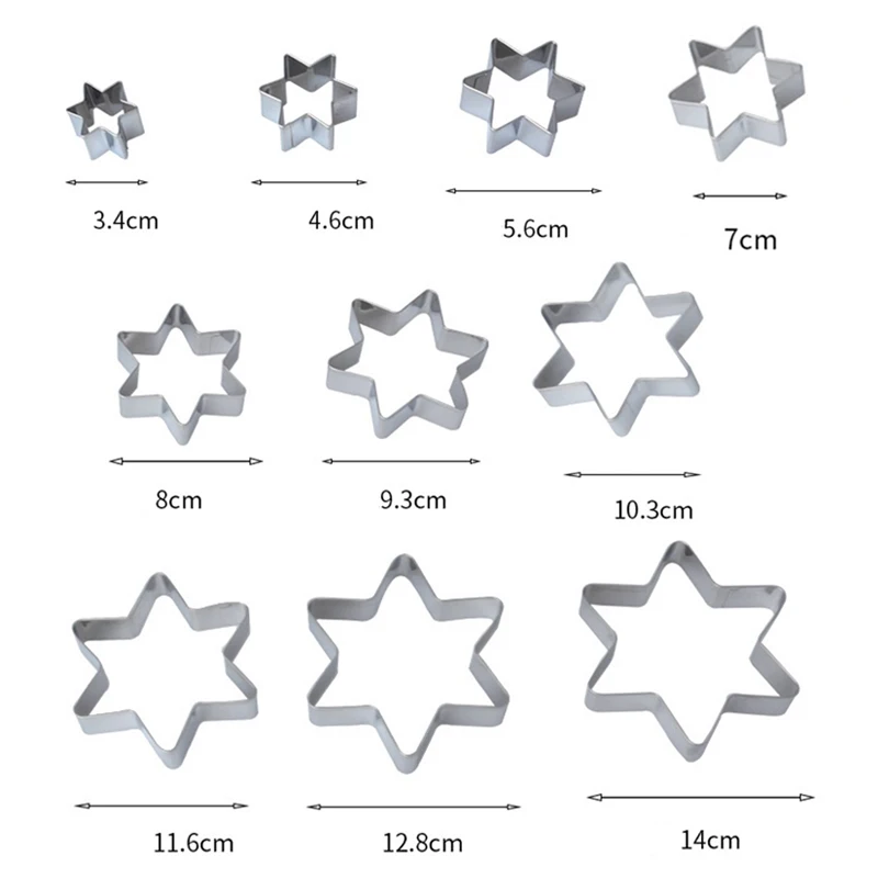 10 шт./набор формы для печенья из нержавеющей стали| |