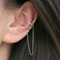 simple style cross earring one piece ear bone clip earring for women girl fashion jewelry gift