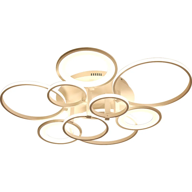 Современные потолочные светильники светодиодные кольца смарт акриловые офисные