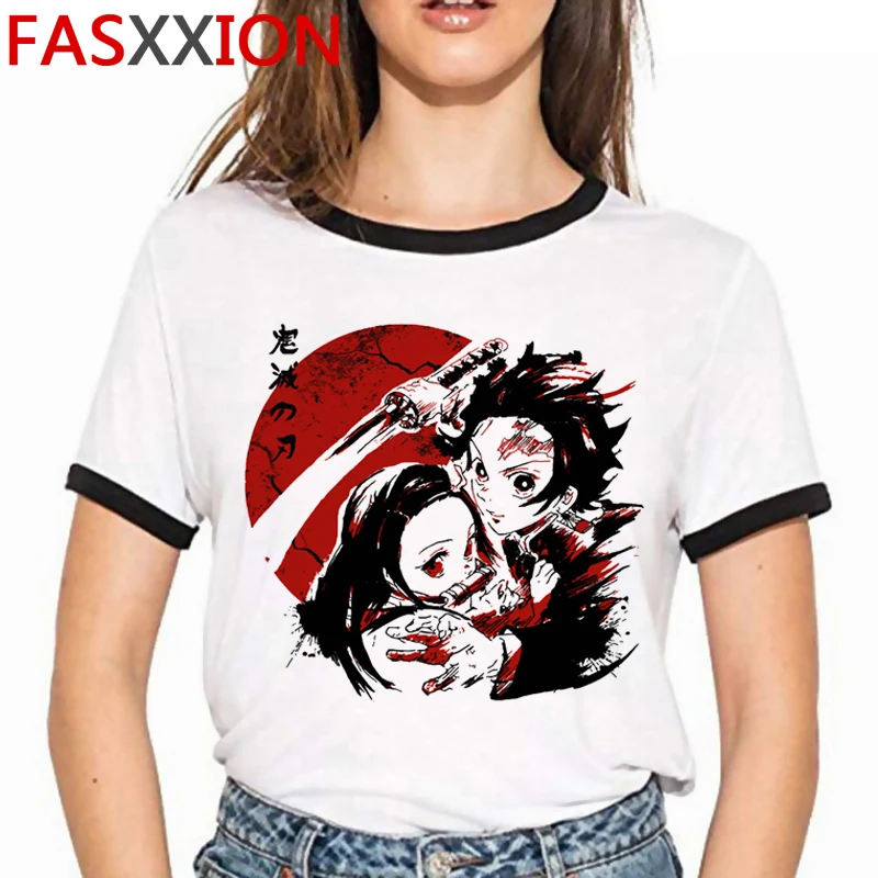 

Demon Slayer Kimetsu No Yaiba summer top men white t shirt graphic tees kawaii t-shirt tshirt couple clothes
