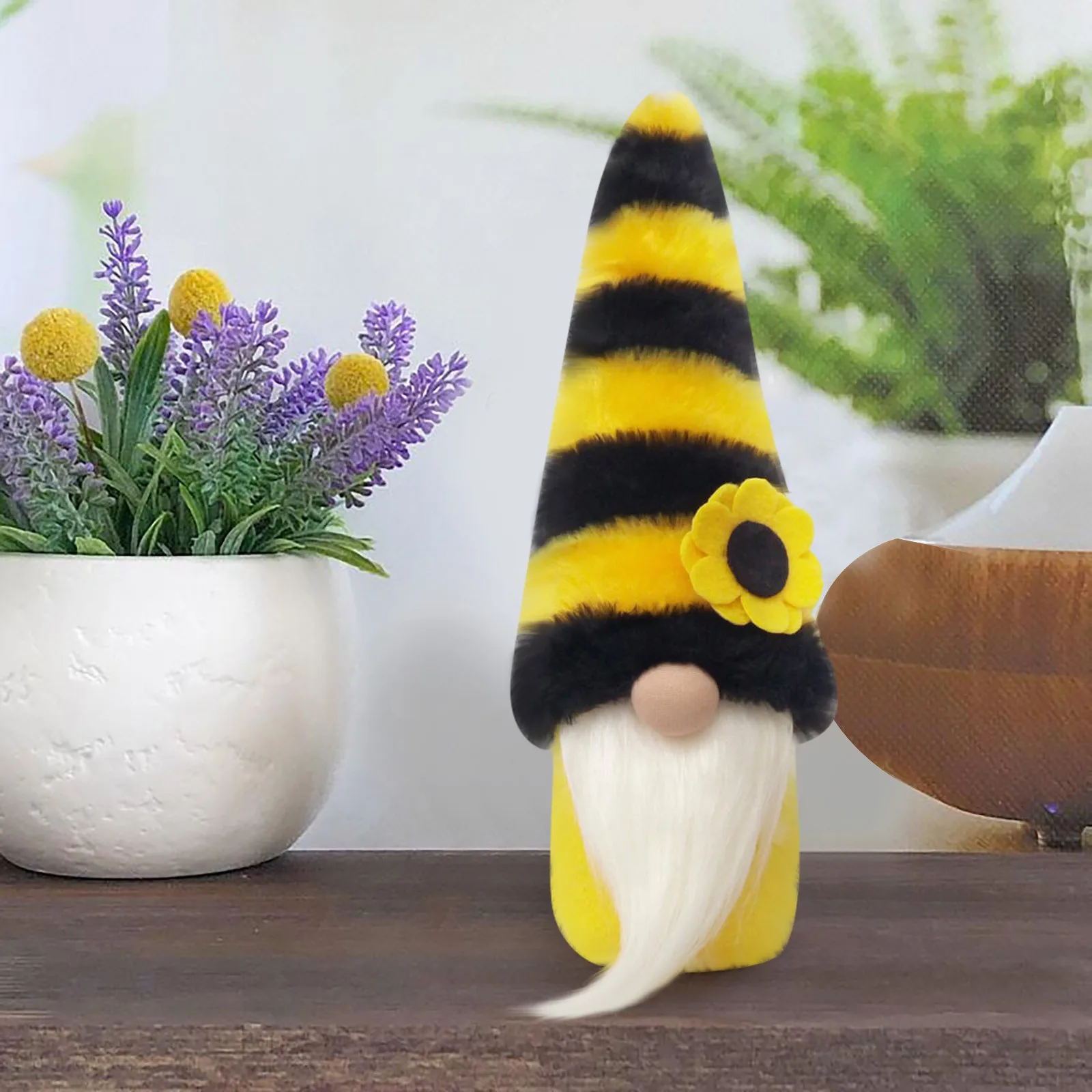 Кукла гном в полоску с Пчелой декор для вечерние шведская медовая пчела эльф