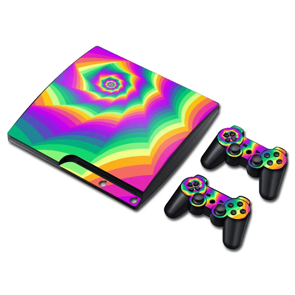 Новая наклейка на весь корпус стикер кожи для PlayStation PS3 SLIM console|Наклейки| |