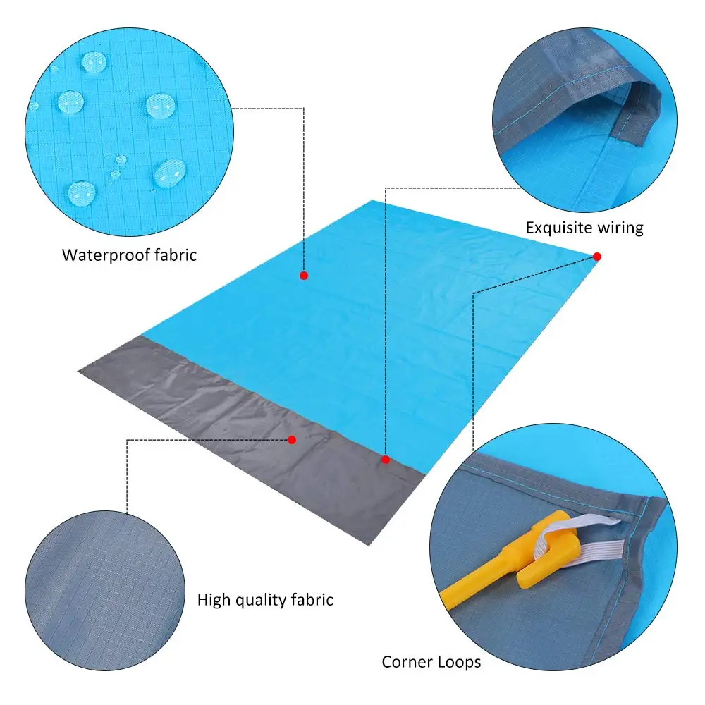 Уличное одеяло для пикника портативный коврик кемпинга водонепроницаемый