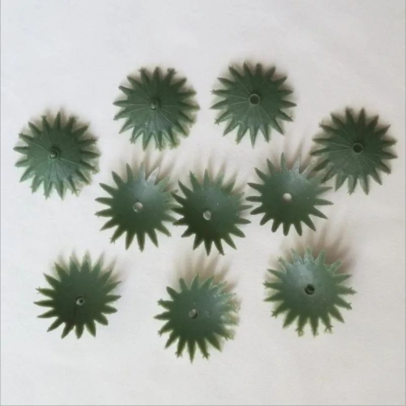 100 шт./лот искусственные цветы Torus Mini листья зеленого цвета украшения для