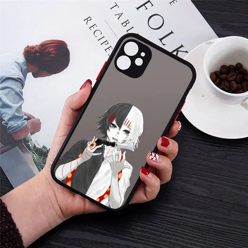 

anime JUUZOU SUZUYA Tokyo Ghouls Phone Case matte transparent For iphone 7 8 11 12 plus mini x xs xr pro max cover
