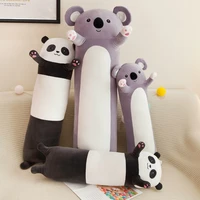 zqswkl 130cm panda koala anime plush cat long pillow large stuffed toys for children kawaii soft sleep toy cute plushies avocado