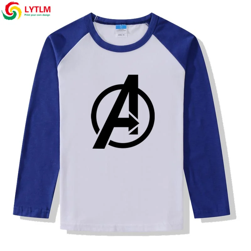 LYTLM Marvel/футболка для мальчиков, Мстители 4, детская одежда для девочек, 9 Camisetas, зимние топы с длинными рукавами для мальчиков, осень, Детская рубашка