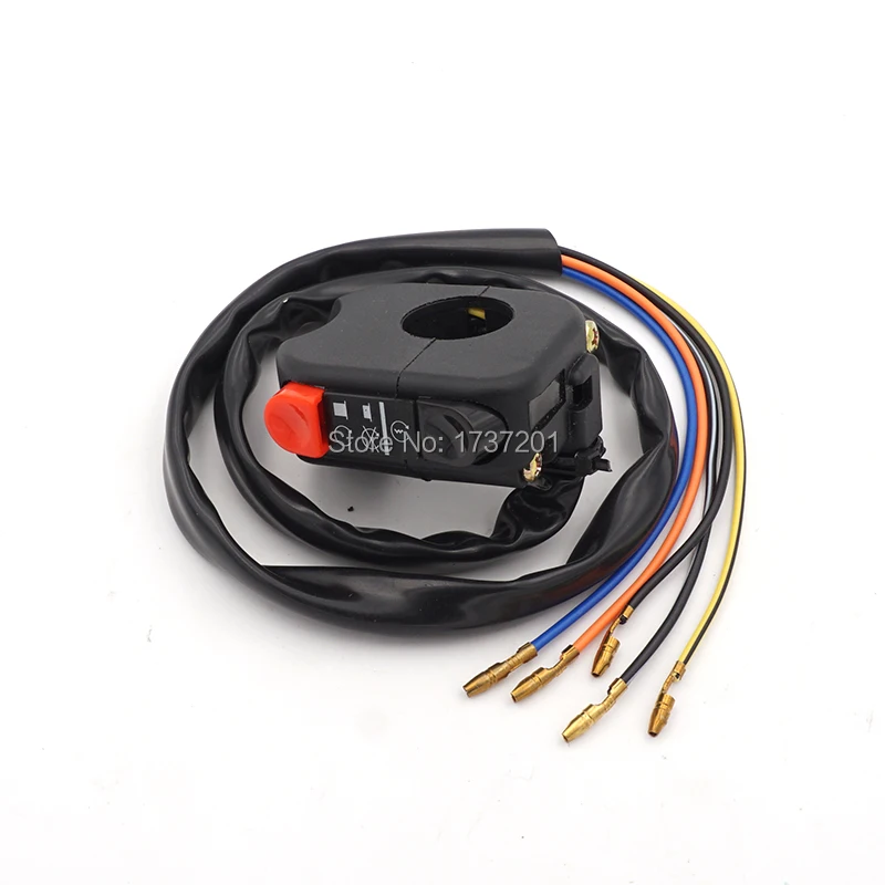 Руль для электровелосипеда мотоцикла квадроцикла 22 мм 7/8 дюйма|atv switch assembly|motorcycle