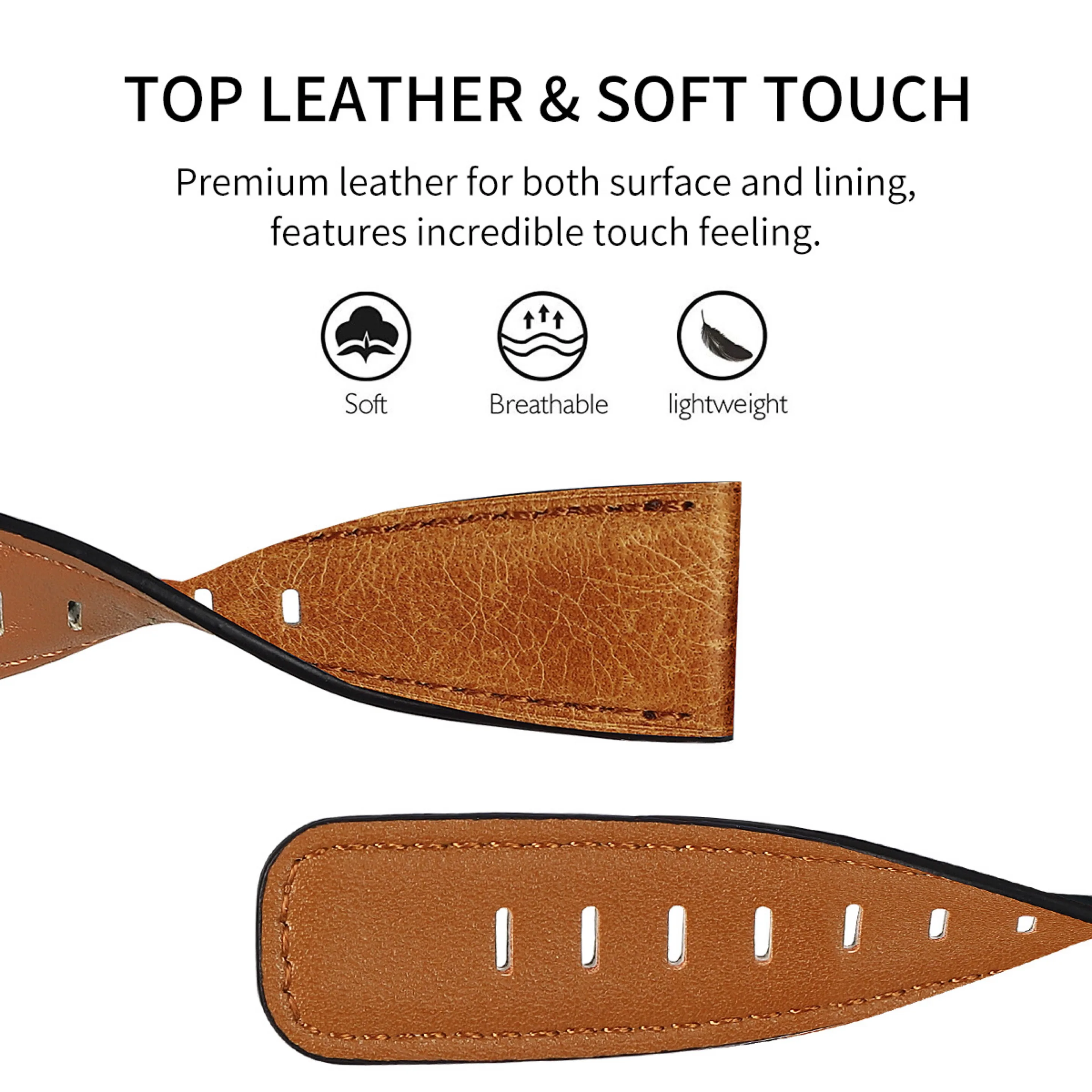 Genuine Leather band For samsung Galaxy watch3 46mm Gear S3 frontier bracelet correa huawei watch 2 gt strap 22mm 45m | Наручные часы